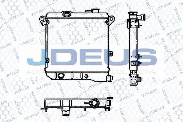 JDEUS RA0030000 Радіатор, охолодження двигуна