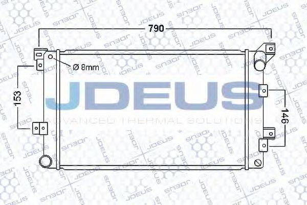 JDEUS 053M06 Радіатор, охолодження двигуна