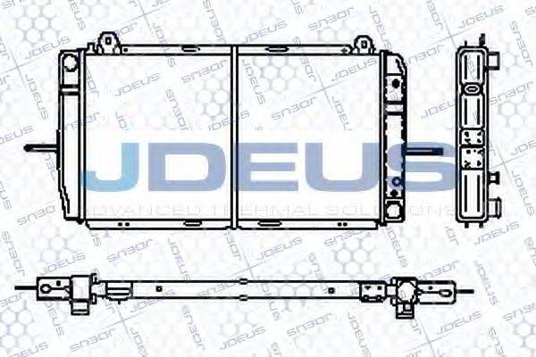 JDEUS RA0120490 Радіатор, охолодження двигуна