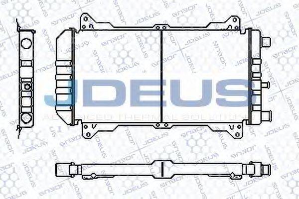 JDEUS RA0120730 Радіатор, охолодження двигуна