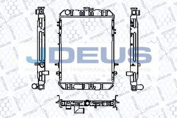 JDEUS RA0180100 Радіатор, охолодження двигуна