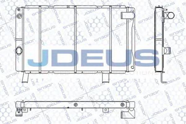 JDEUS RA0210230 Радіатор, охолодження двигуна