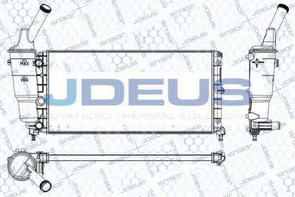 JDEUS RA0360100 Радіатор, охолодження двигуна