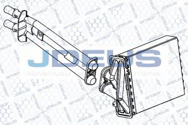 JDEUS RA2111030 Теплообмінник, опалення салону