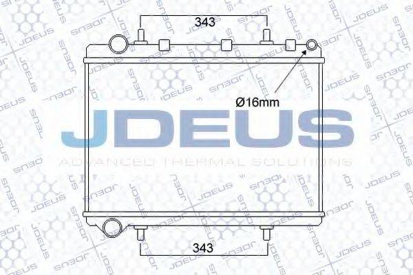 JDEUS 007M57 Радіатор, охолодження двигуна