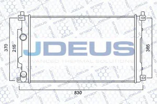 JDEUS 023M25 Радіатор, охолодження двигуна