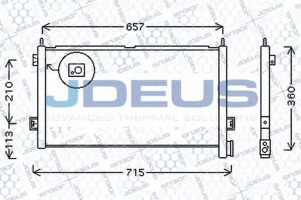 JDEUS 731M12 Конденсатор, кондиціонер