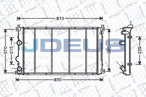 JDEUS 023M27 Радіатор, охолодження двигуна