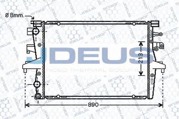 JDEUS 030M52 Радіатор, охолодження двигуна