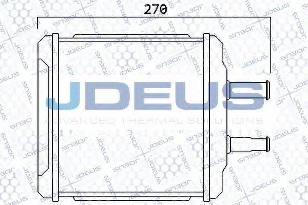 JDEUS 256M09 Теплообмінник, опалення салону