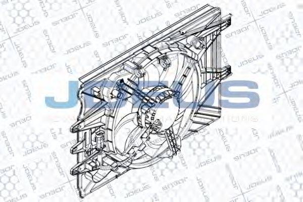 JDEUS EV8A9710 Вентилятор, охолодження двигуна