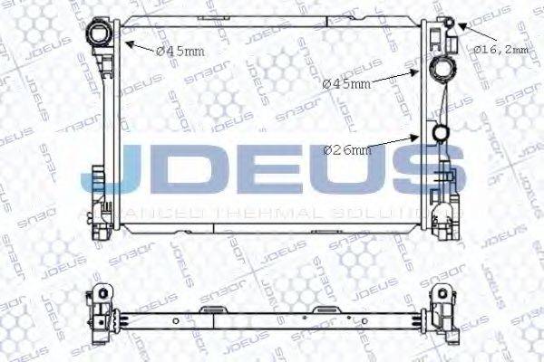 JDEUS 017M53 Радіатор, охолодження двигуна