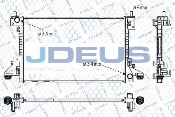 JDEUS 020M80 Радіатор, охолодження двигуна