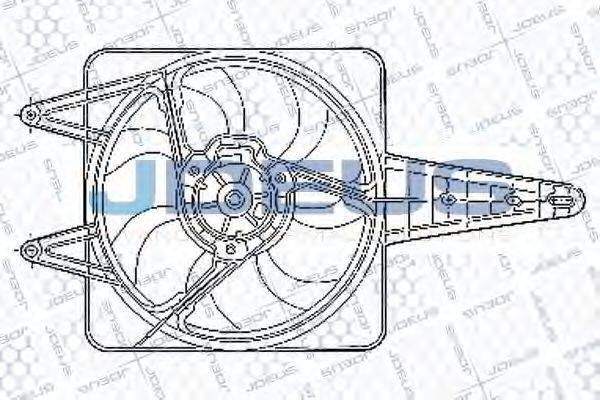 JDEUS EV02249 Вентилятор, охолодження двигуна