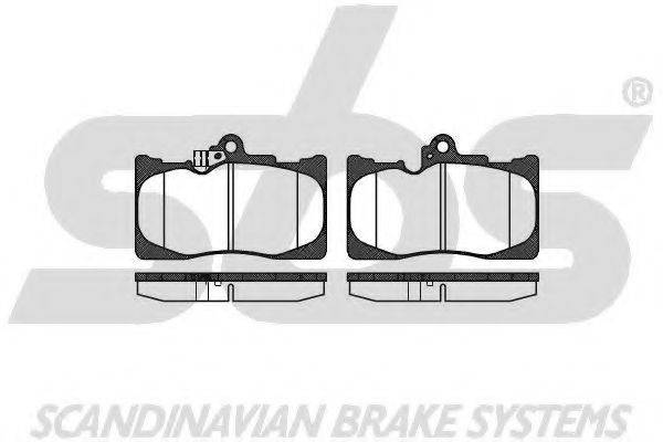SBS 1501224573 Комплект гальмівних колодок, дискове гальмо