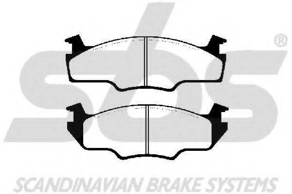 SBS 1501224709 Комплект гальмівних колодок, дискове гальмо