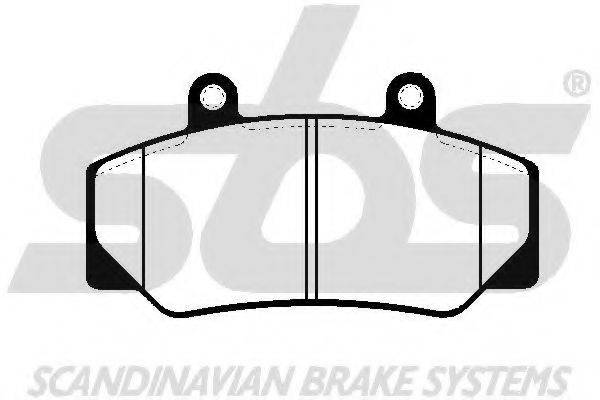 SBS 1501224808 Комплект гальмівних колодок, дискове гальмо
