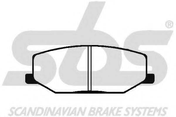 SBS 1501225201 Комплект гальмівних колодок, дискове гальмо