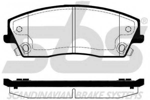 SBS 1501229325 Комплект гальмівних колодок, дискове гальмо