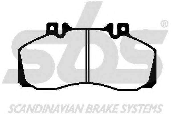 SBS 1501229976 Комплект гальмівних колодок, дискове гальмо