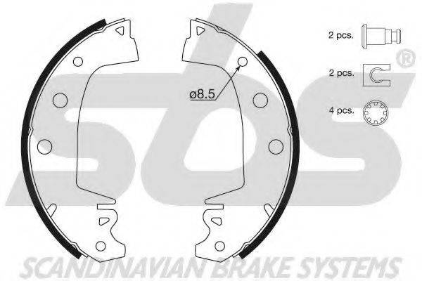 SBS 18492799235 Комплект гальмівних колодок