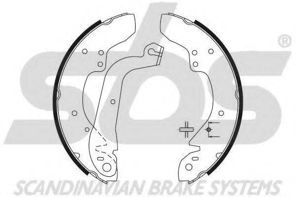 SBS 18492799374 Комплект гальмівних колодок