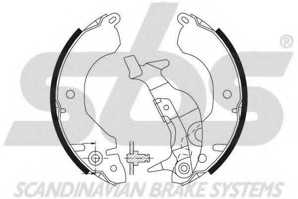 SBS 18492730416 Комплект гальмівних колодок