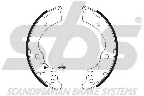 SBS 18492726508 Комплект гальмівних колодок