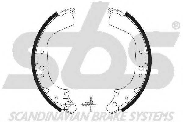 SBS 18492799519 Комплект гальмівних колодок