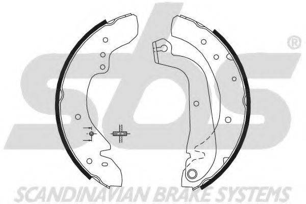 SBS 18492799577 Комплект гальмівних колодок
