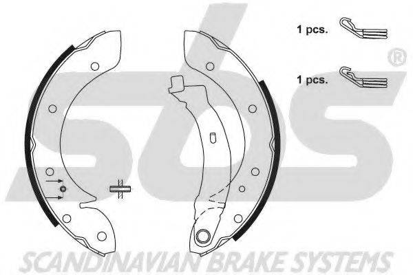 SBS 18492739599 Комплект гальмівних колодок