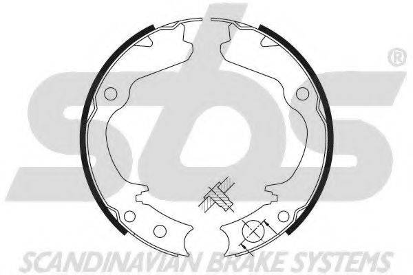 SBS 18492744646 Комплект гальмівних колодок, стоянкова гальмівна система