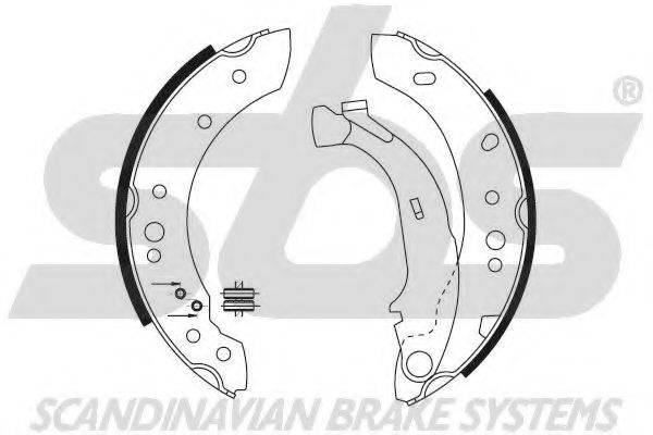 SBS 18492719691 Комплект гальмівних колодок