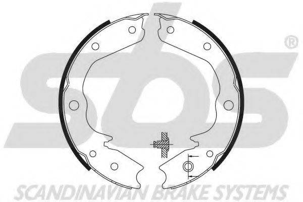 SBS 18492736712 Комплект гальмівних колодок, стоянкова гальмівна система