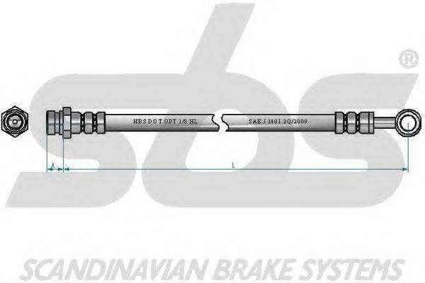 SBS 1330853492 Гальмівний шланг