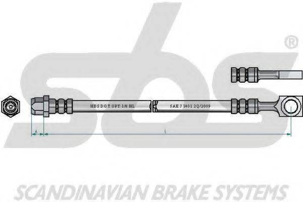 SBS 1330854024 Гальмівний шланг