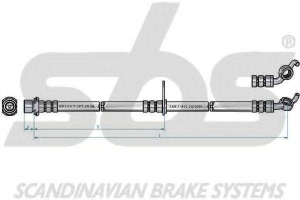 SBS 13308545173 Гальмівний шланг