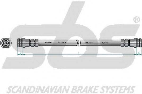 SBS 1330855237 Гальмівний шланг