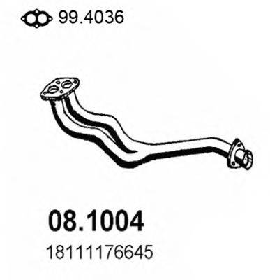 ASSO 081004 Труба вихлопного газу