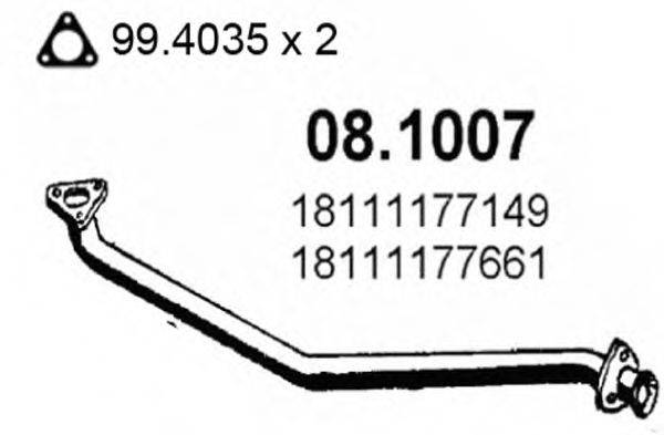 ASSO 081007 Труба вихлопного газу