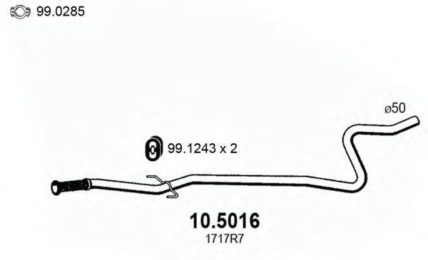 ASSO 105016 Труба вихлопного газу