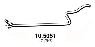 ASSO 105051 Труба вихлопного газу