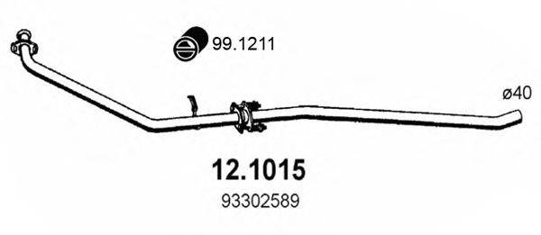ASSO 121015 Труба вихлопного газу