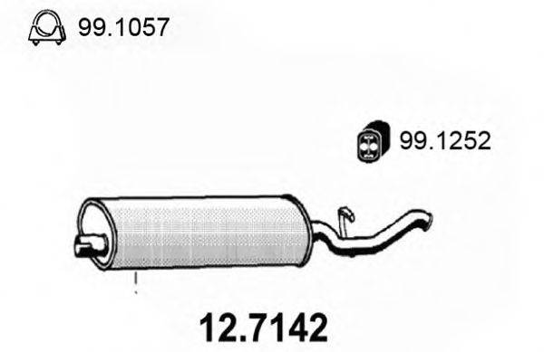 ASSO 127142 Глушник вихлопних газів кінцевий