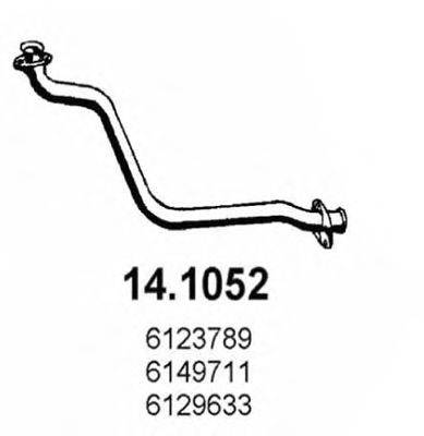 ASSO 141052 Труба вихлопного газу