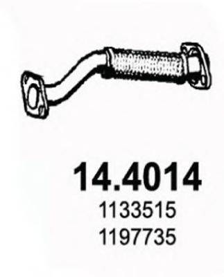 ASSO 144014 Труба вихлопного газу