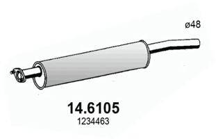 ASSO 146105 Середній глушник вихлопних газів