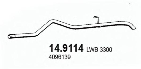 ASSO 149114 Труба вихлопного газу