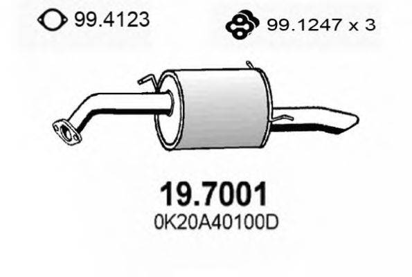 ASSO 197001 Глушник вихлопних газів кінцевий