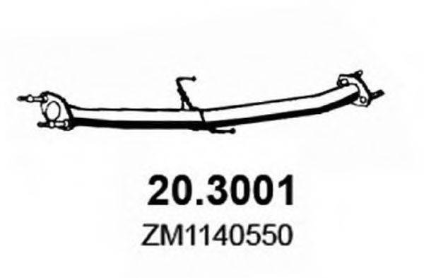 ASSO 203001 Труба вихлопного газу